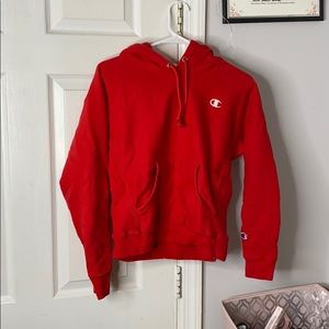 Red Champion Hoodie